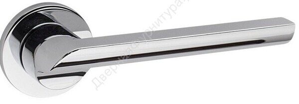 Дверная ручка на розетке Fimet  Punto 1205/208 F04 Полированный Хром
